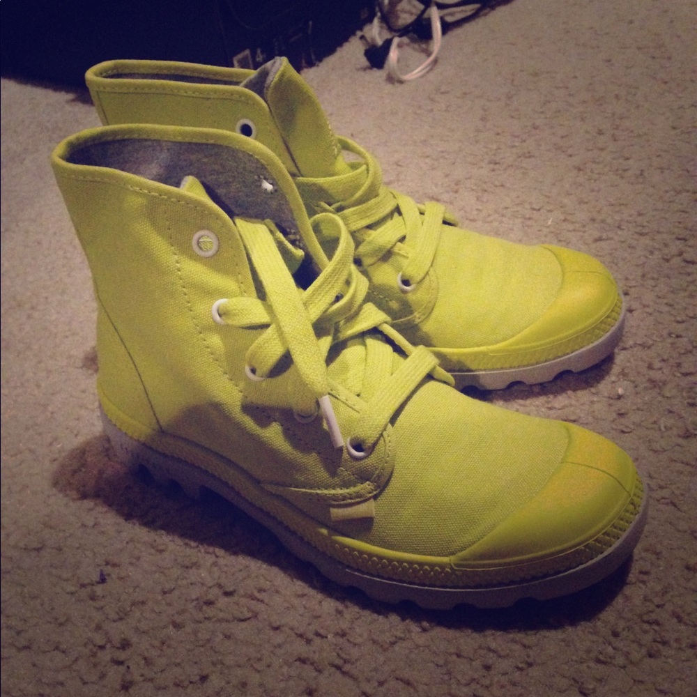 Highlighter yellow palladium boots