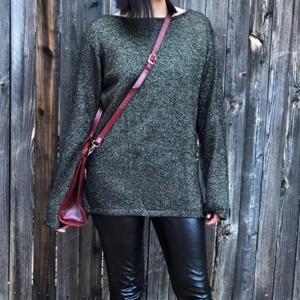 Black Metallic Sweater