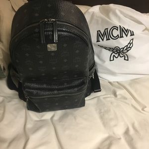 MCM backpack side studs (BLACK) unisex