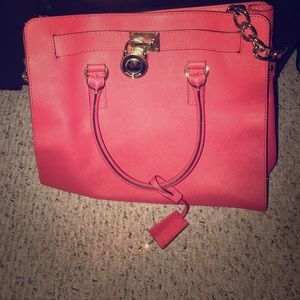 Michael Kors Hamilton Large Leather Satchel