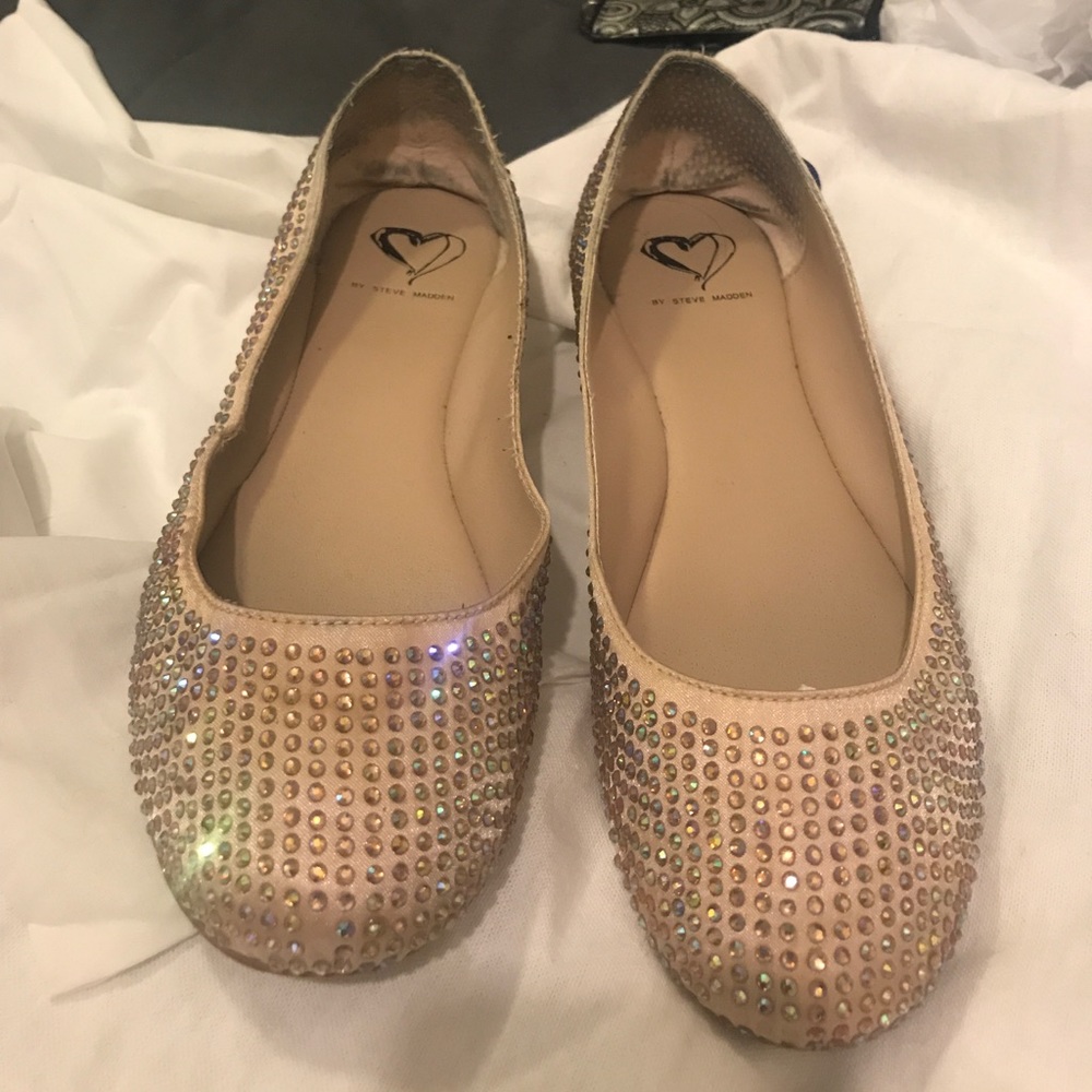 Nude sequin Steve Madden shoes