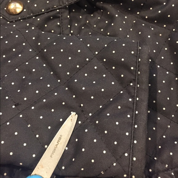 Band Quilted Jacket with Dots - Picture 7 of 8