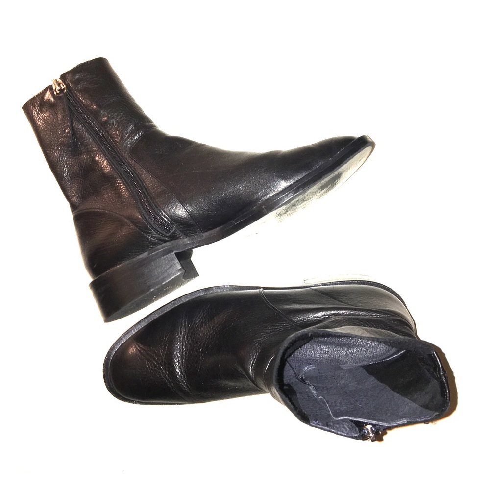 Size 38 Topshop black leather boots