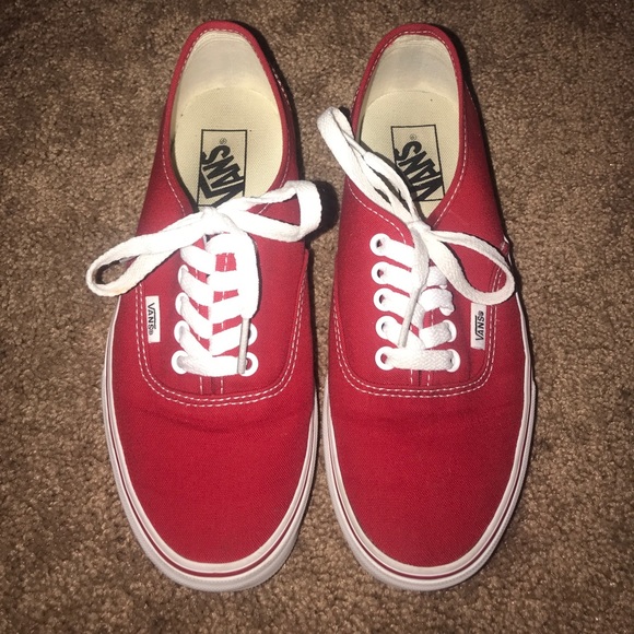 Vans Shoes - Red Classic Vans Size 8
