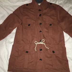 OBEY BURGUNDY LIGHTWEIGHT JACKET SZ L
