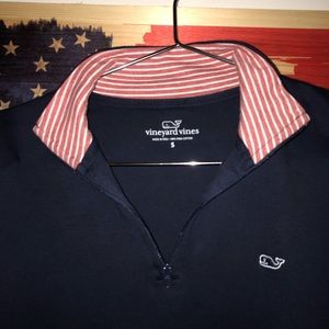 VineyardVines“Solid Navy 1/4 ZipSweater Pullover”