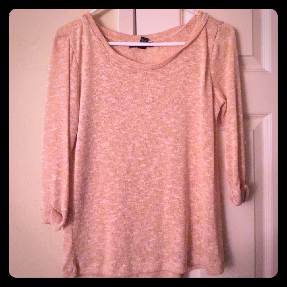 Forever 21 pink quarter sleeve top