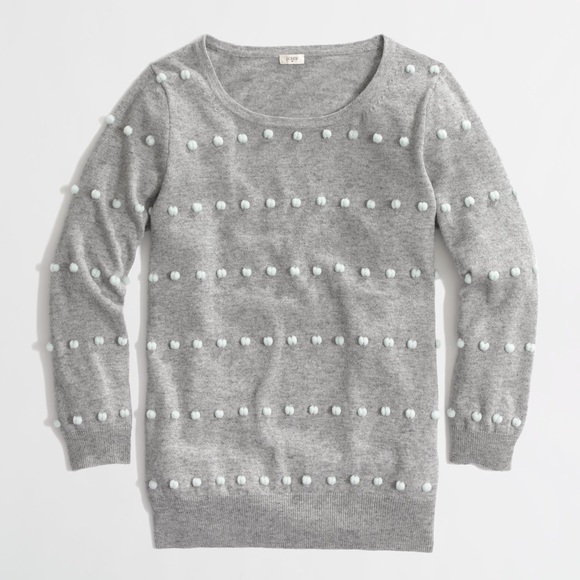 j crew pom pom sweater