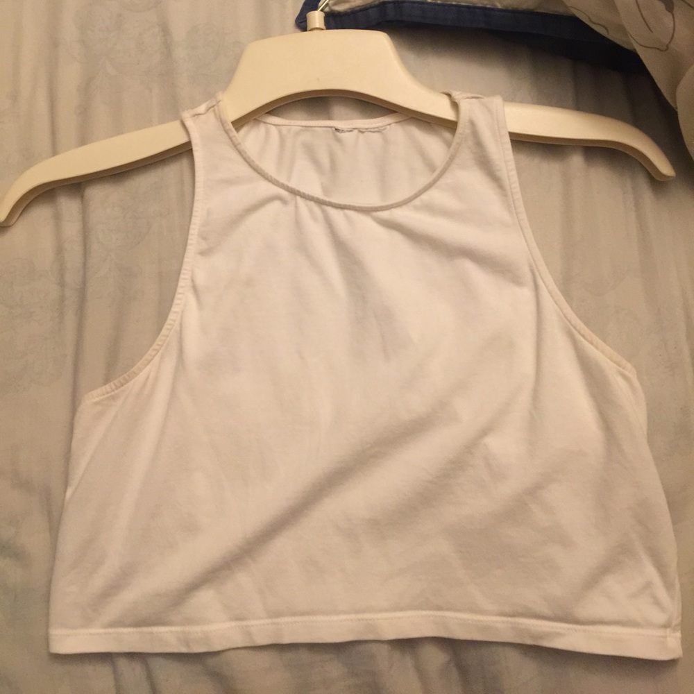 H&M white crop top