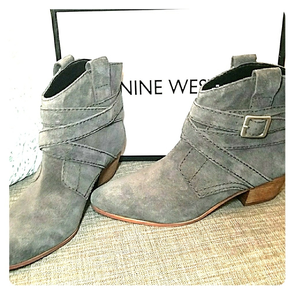 Nine West Suede Ankle Boots
