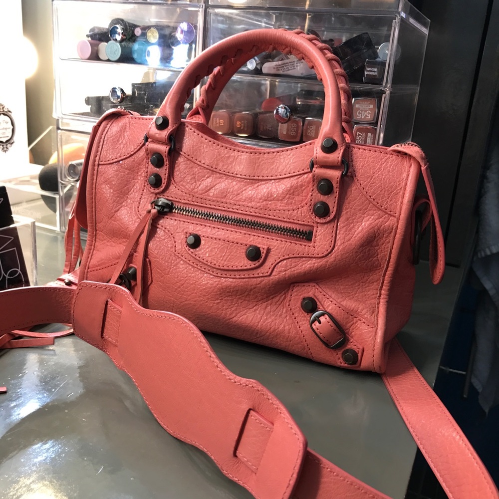 Balenciaga Mini City in Rose