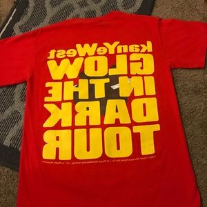 Kanye West Red Glow In The Dark Tour Tee