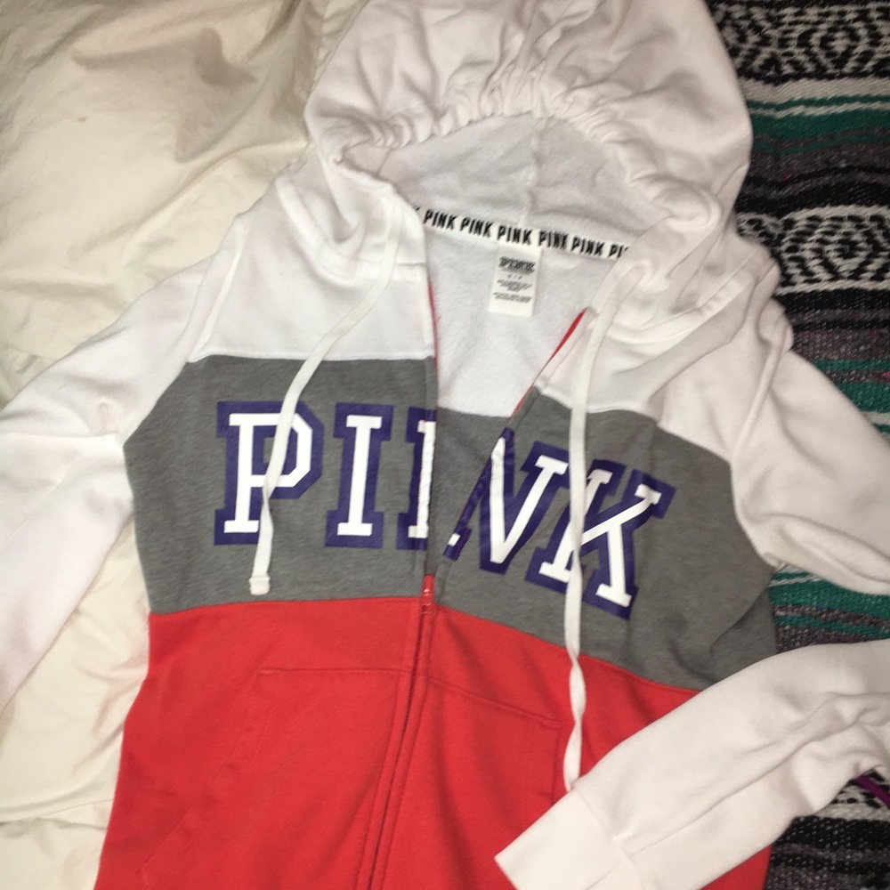 Pink zip up