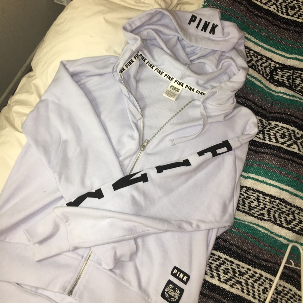 Pink hoodie zip up