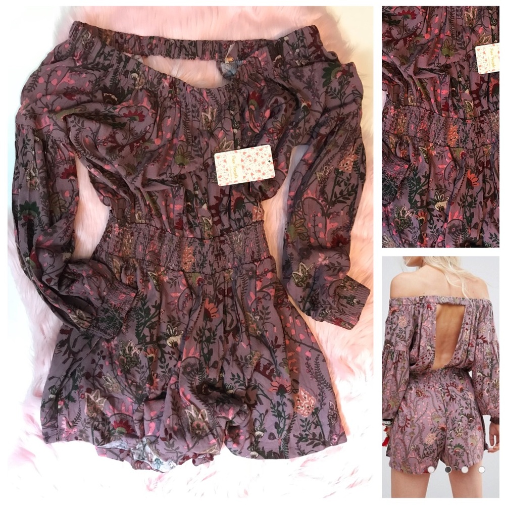 Free People Mauve Shorts / Dress Romper - NWT