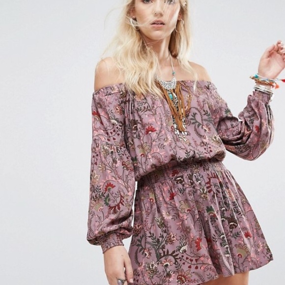 Free People Mauve Shorts / Dress Romper - NWT - Picture 7 of 8