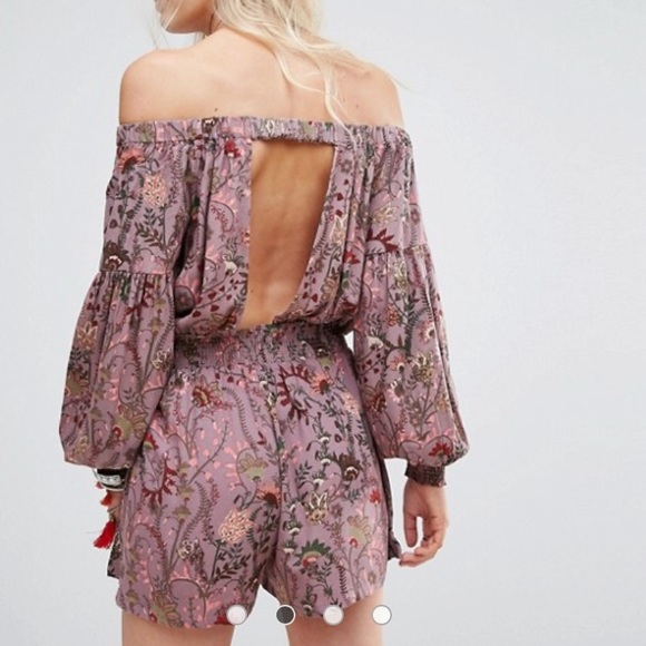 Free People Mauve Shorts / Dress Romper - NWT - Picture 3 of 8