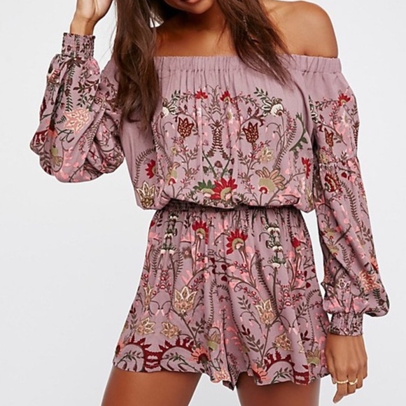 Free People Mauve Shorts / Dress Romper - NWT - Picture 4 of 8