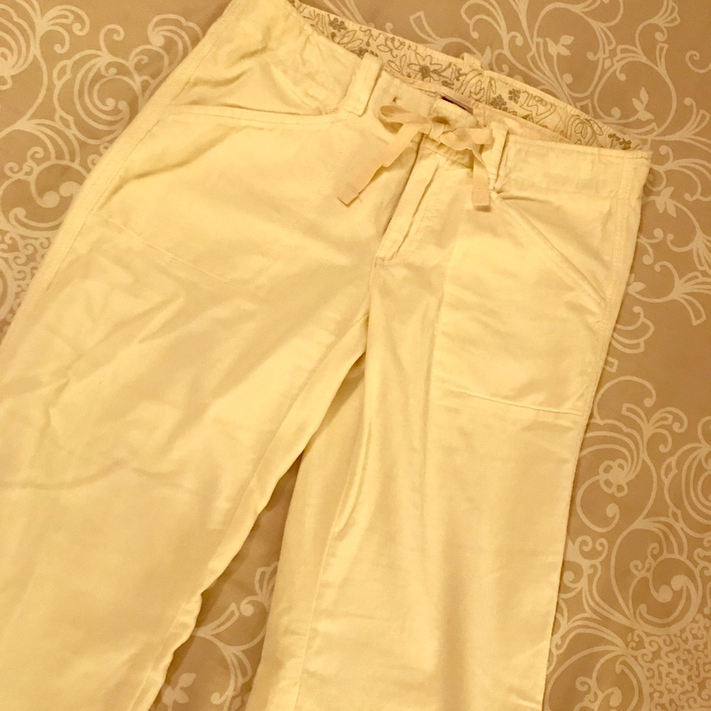Gap Cream Velvet Trousers