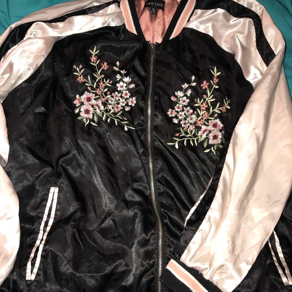 bomber jacket floral