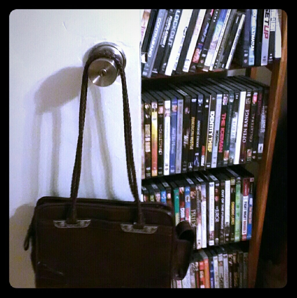 Small leather handbag