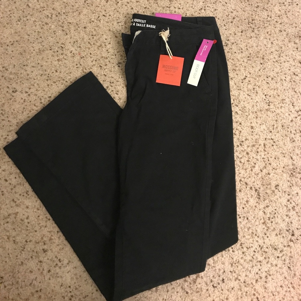 Black bootcut pants