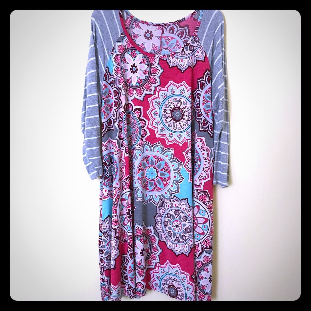 Swing dress mandala print
