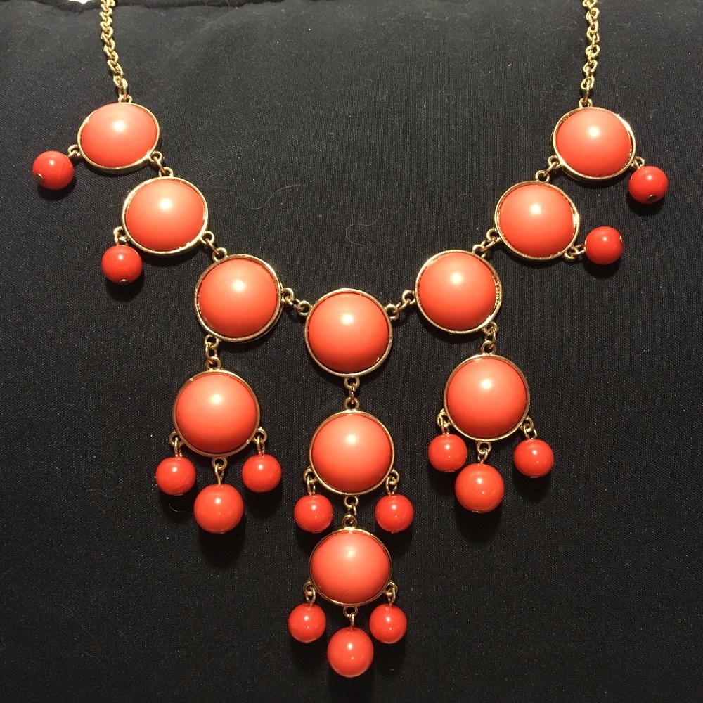 Old Navy Orange Dangle-y Statement Necklace