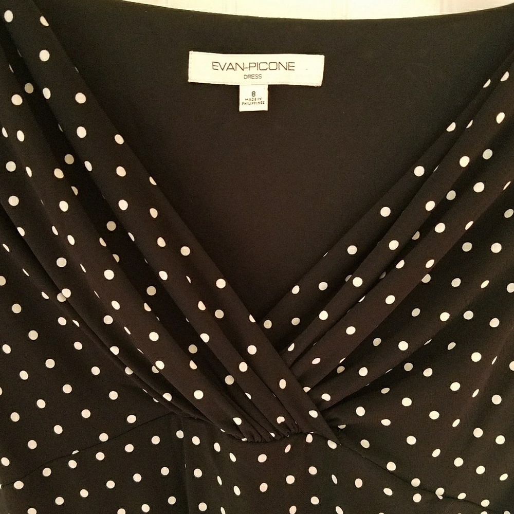 EVAN PICONE POLK A DOT DRESS NWOT