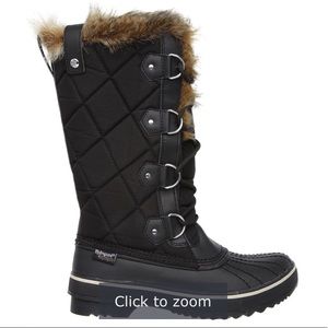 Tall fur lined winter boot