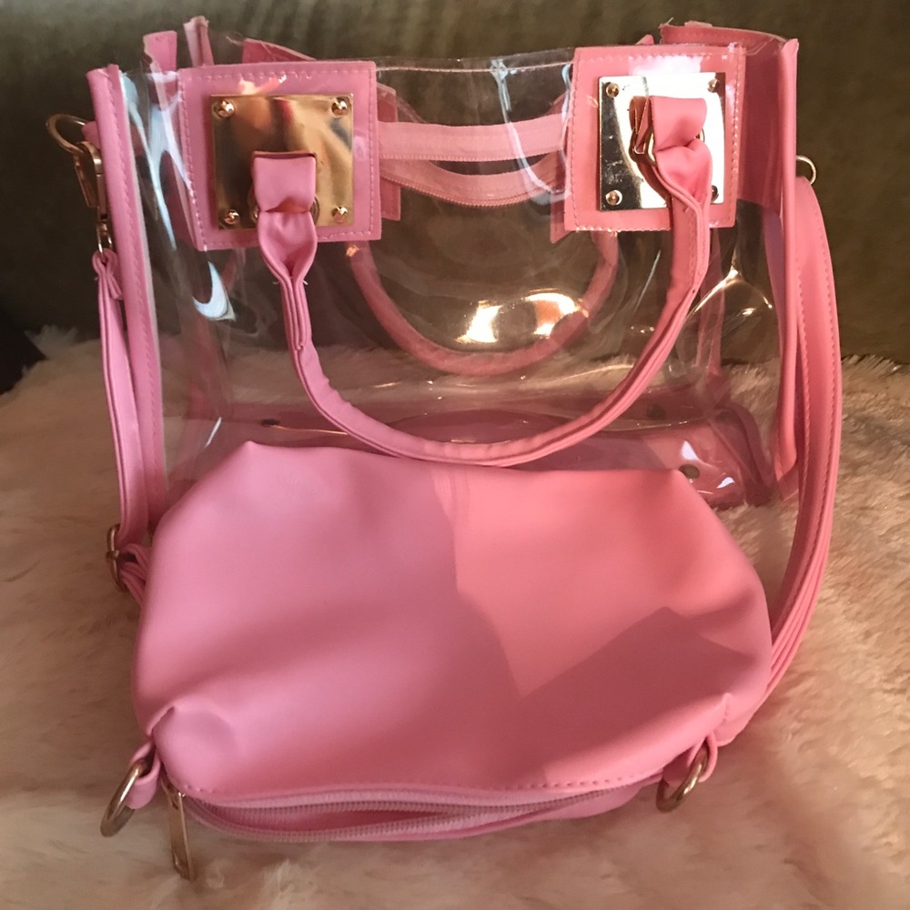Pink clear Purse 👛 **FINAL PRICE**