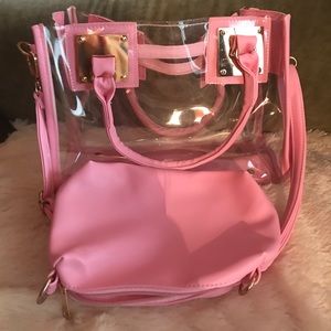 Pink clear Purse 👛 **FINAL PRICE**