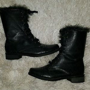 Dollhouse Fur Lined Combat Boots 