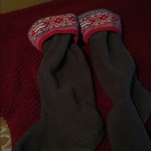 Gray hunter socks