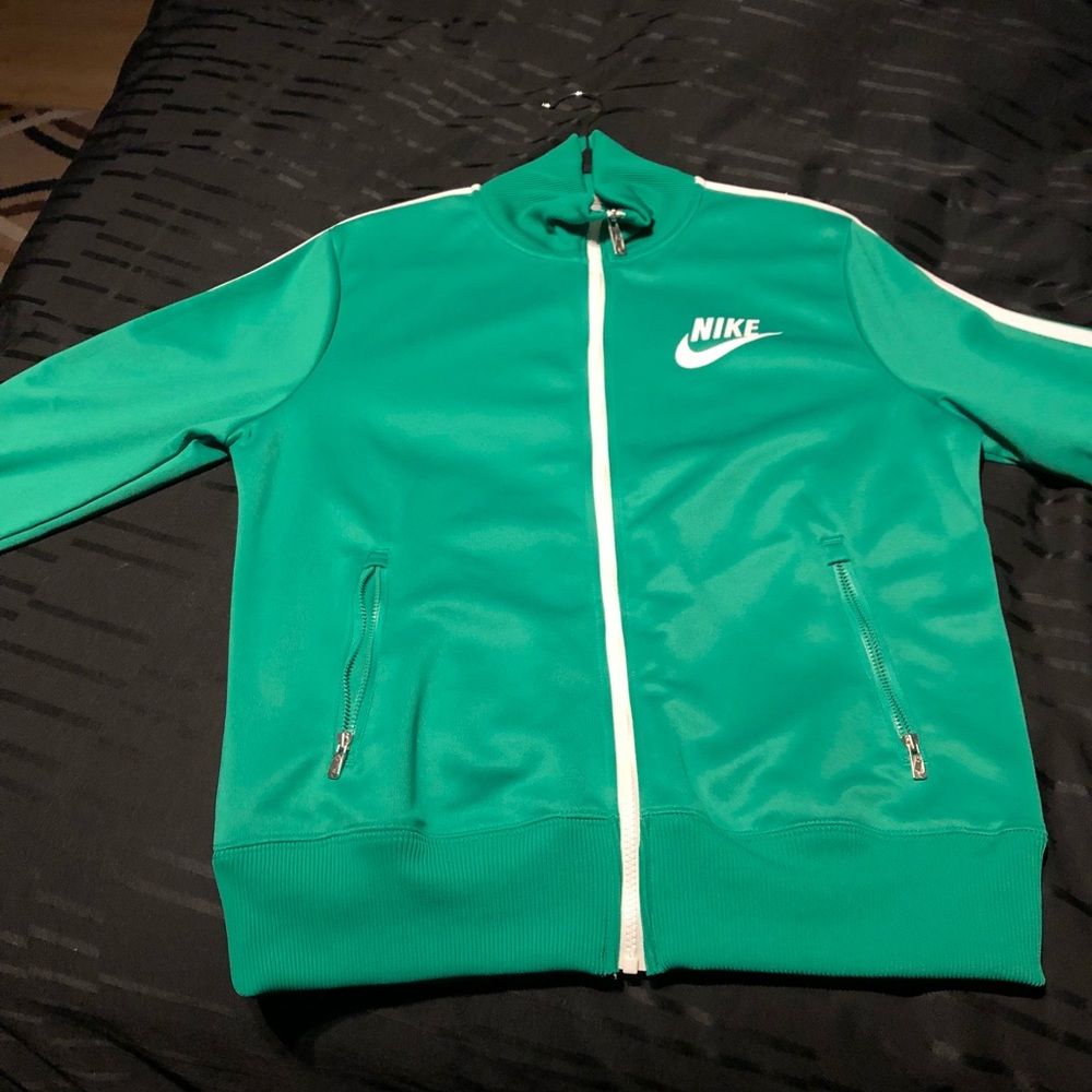 Green Nike track jacket