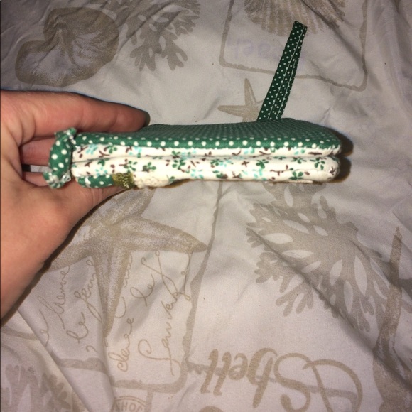 sale Handmade Linen & Cotton Wristlet unused - Picture 4 of 8