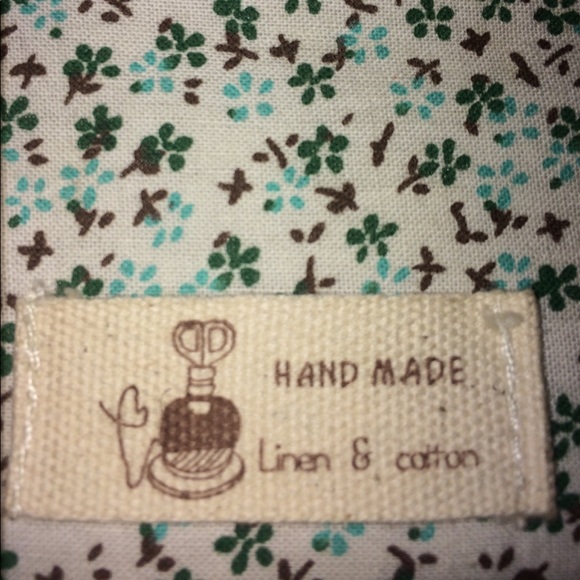 sale Handmade Linen & Cotton Wristlet unused - Picture 8 of 8