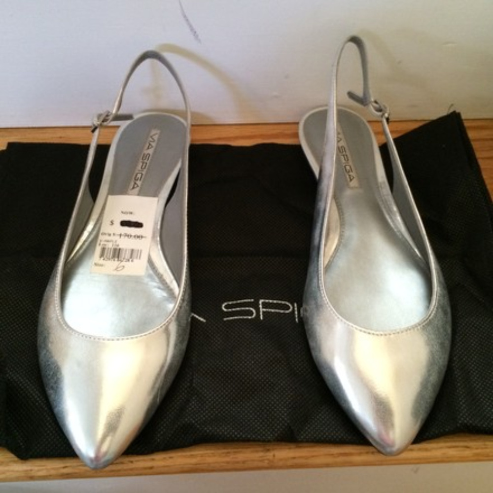 Via Spiga Silver Flats