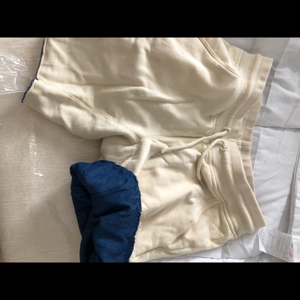 Aime Leon Dore Sweat Shorts, Denim Lined