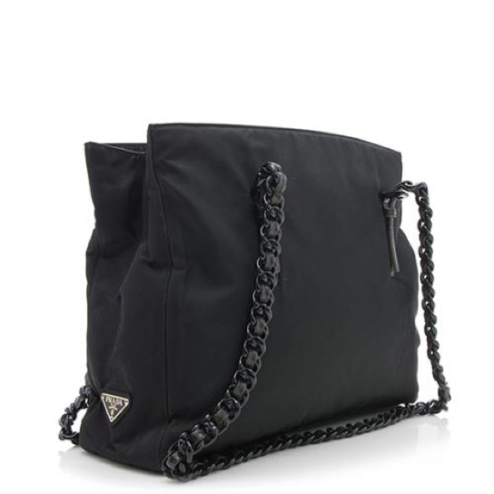Prada vintage Tessuto plastic chain tote