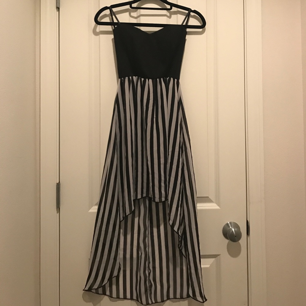 Papaya Strapless Dress