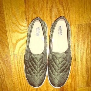 Olive green sneakers