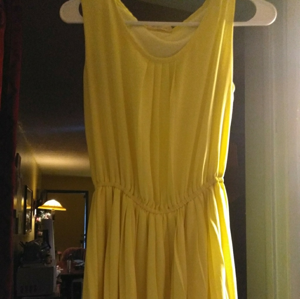 Canary yellow vintage type dress
