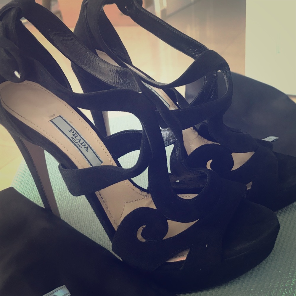 Prada Suede Shoes really like new