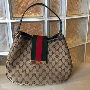 GUCCI GG Canvas Ladies Hobo Handbag
