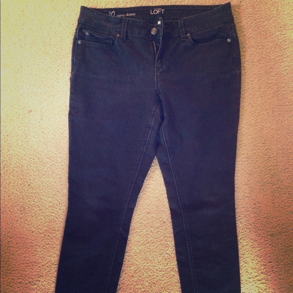 Black curvy skinny jeans