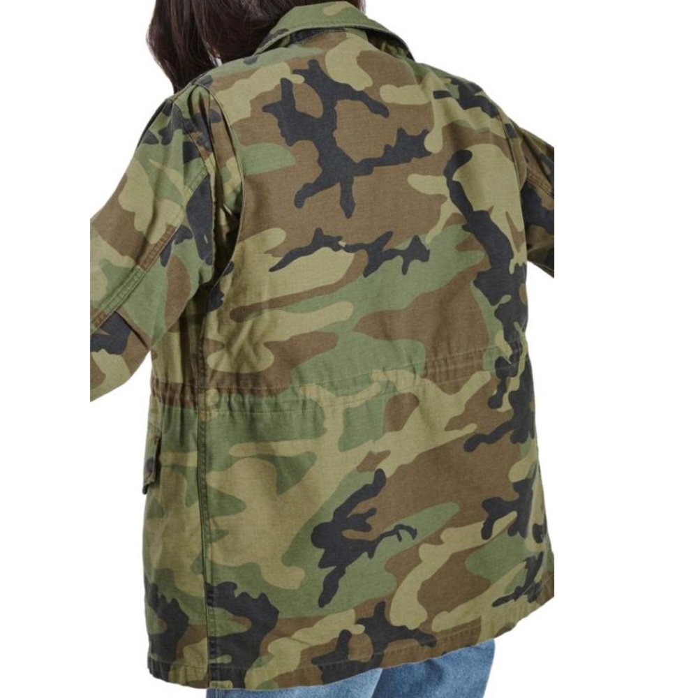 🎉HP NWT Topshop Boyfriend oversized Camo Jacket - Picture 2 of 6