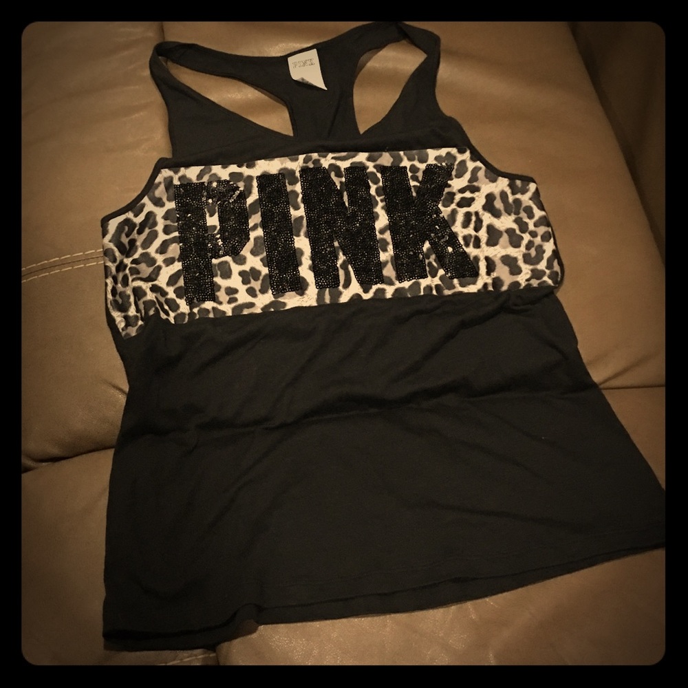 NWOT VS Pink bling tank sz.m