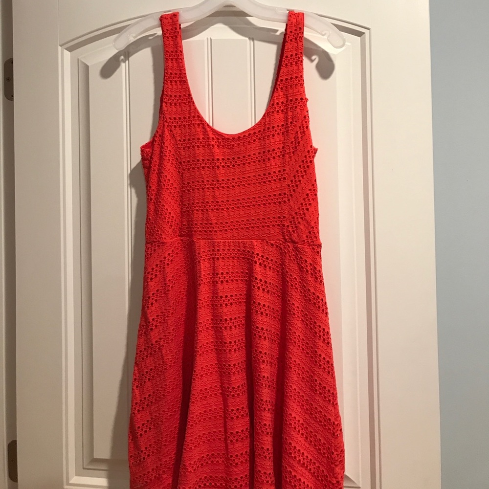 Orange/red Aqua Skater Dress, size Large