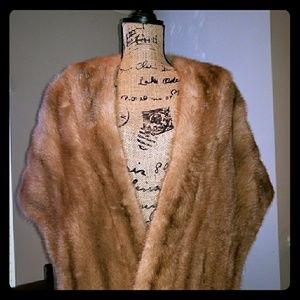 [MINK STOLE] Vintage Fur capelet/stole